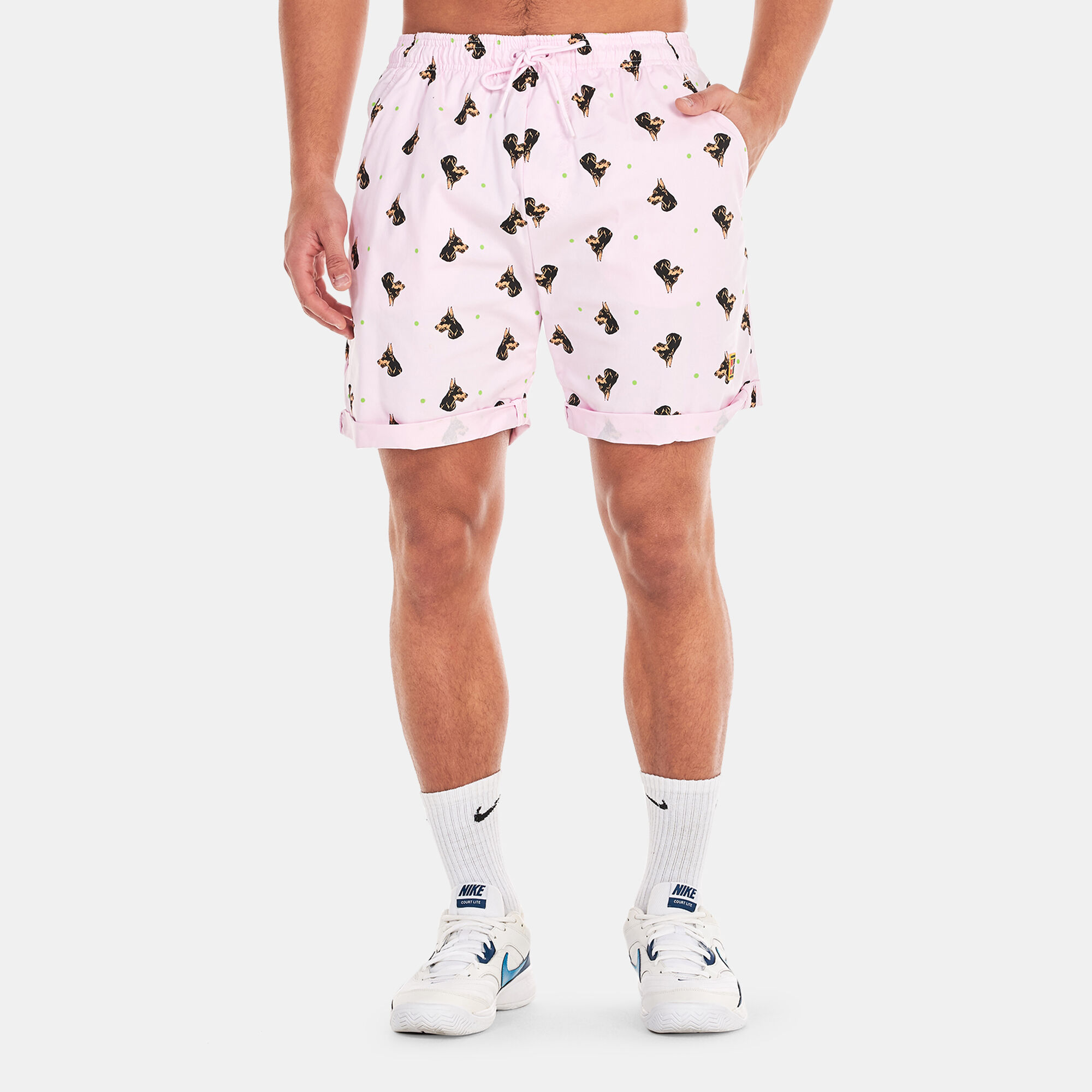 Men s Court Dri Fit Heritage Shorts Pink Nike in Kuwait SSS