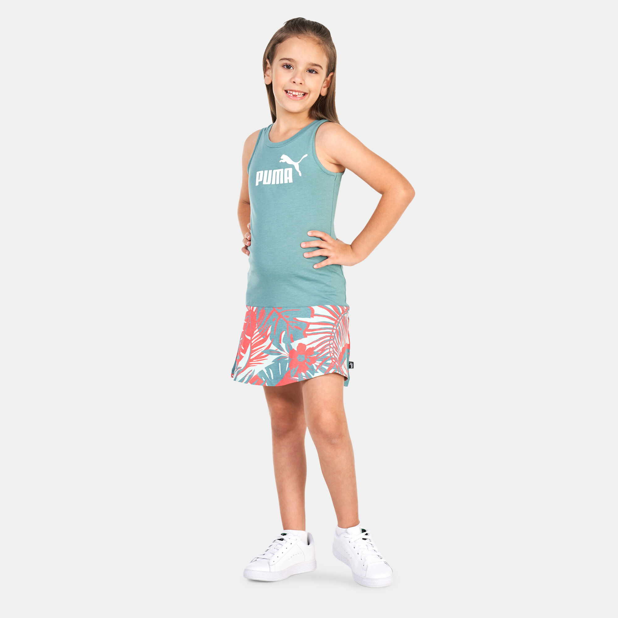 Kids Essentials FLOWER POWER Tank Dress Blue PUMA in Kuwait SSS