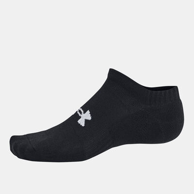 Under Armour Training Cotton No-Show Socks (3 Pairs) Black