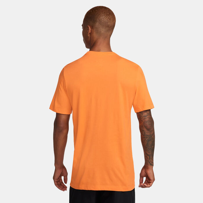Nike Men's Dri-FIT Running T-Shirt Orange image number 1