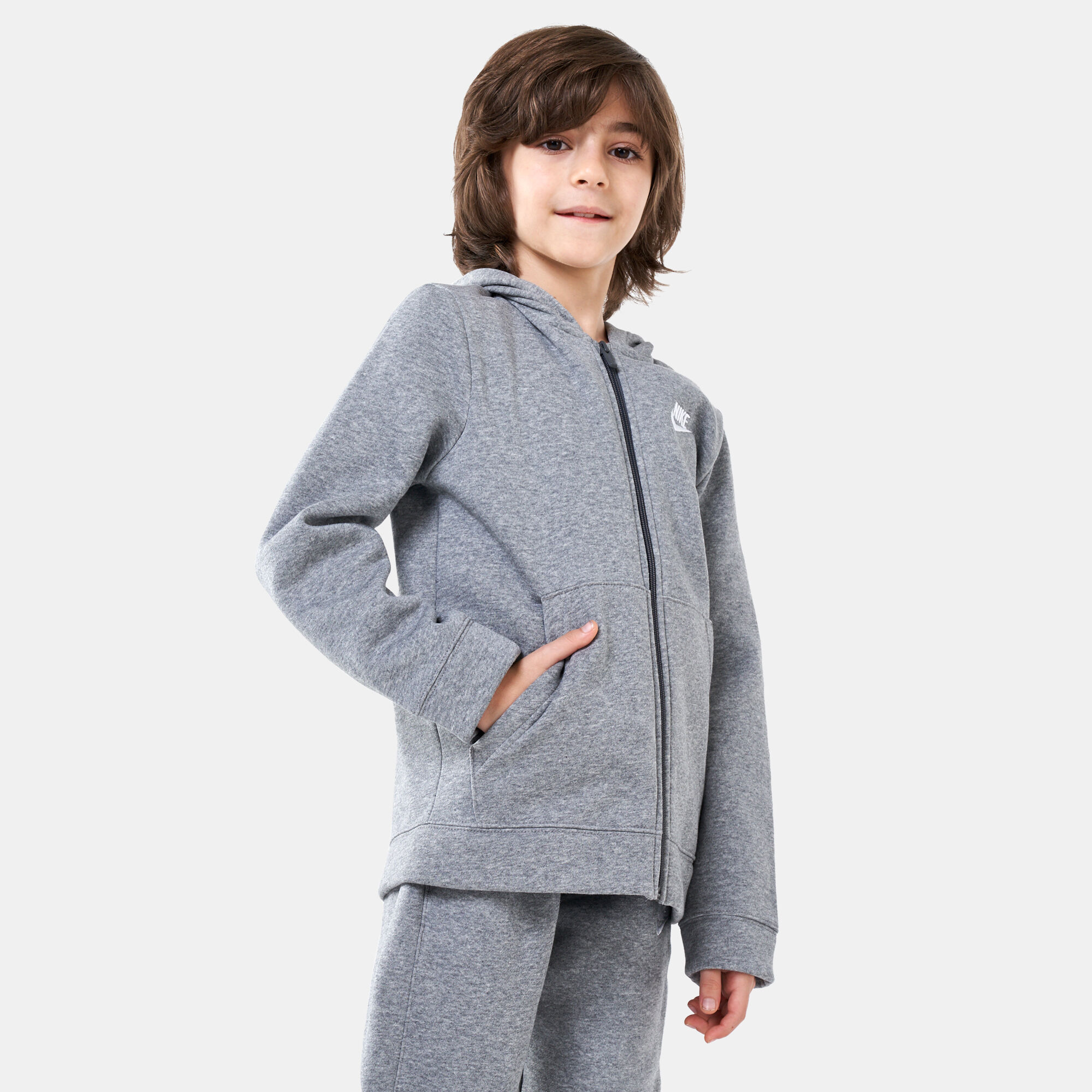 Kids Sportswear Core Track Suit Older Kids Grey Nike in Kuwait SSS