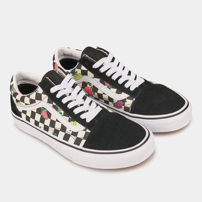 Vans Fruit Checkerboard Old Skool Unisex Shoe Black image number 2