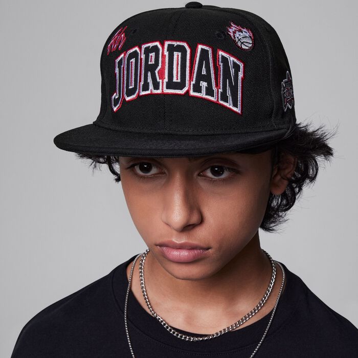 Jordan Kids' Patch Cap Hat Black image number 3