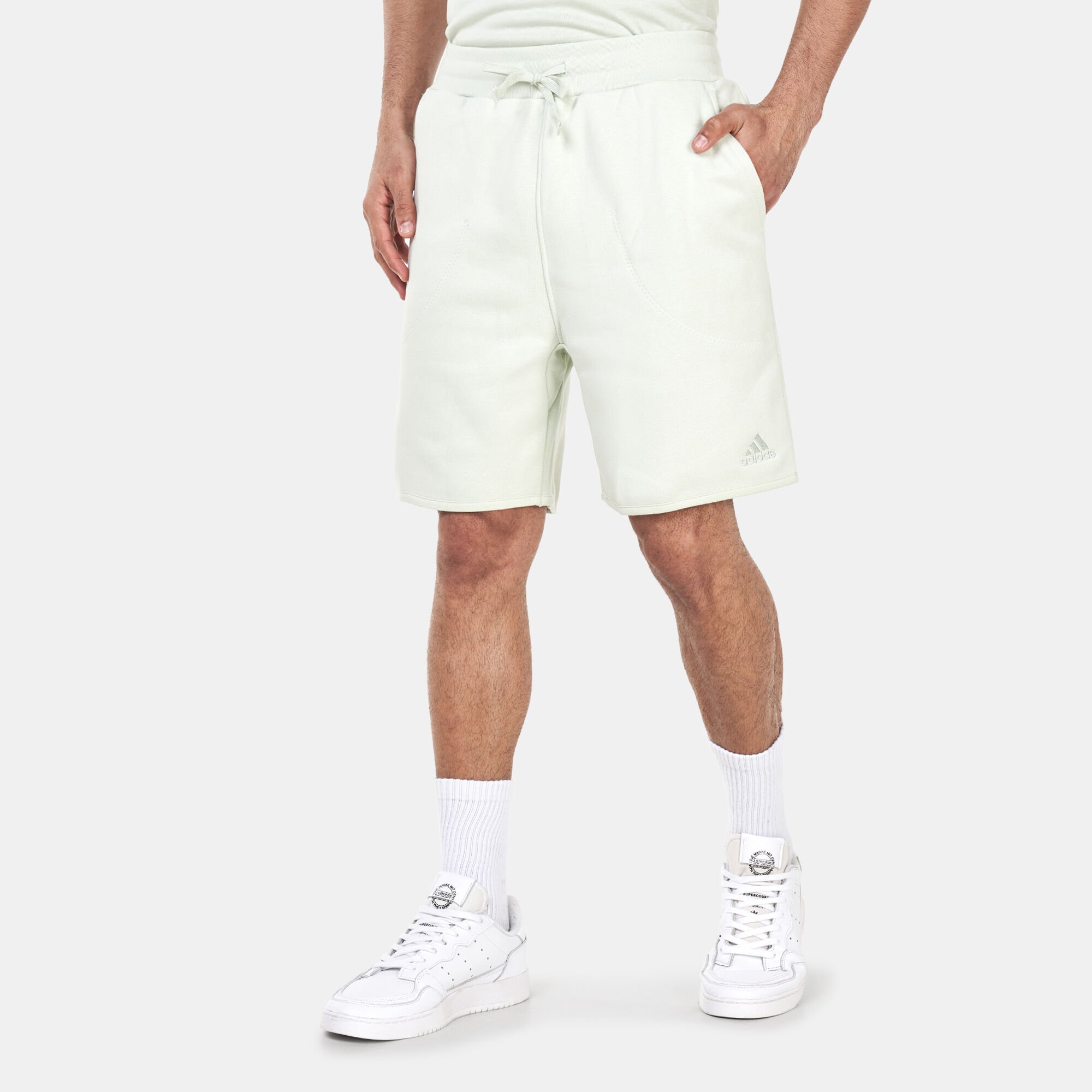 Mens fleece adidas shorts cheap