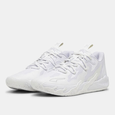 PUMA Men's MB.03 Lo Basketball Shoes White