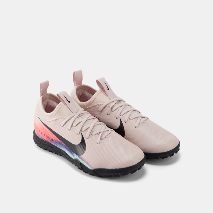 Nike Kids' Mercurial Vapor 16 Academy Turf Ground Football Shoes Pink image number 2