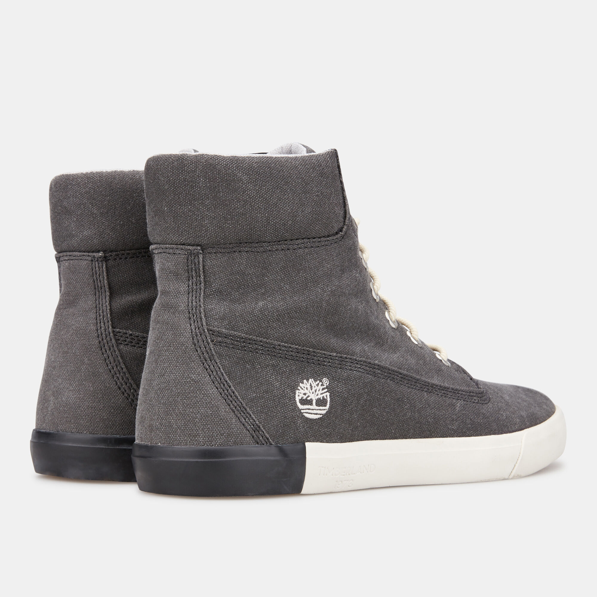 Black canvas timberland boots sales