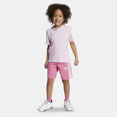 adidas Kids' Essentials T-Shirt And Shorts Set Pink
