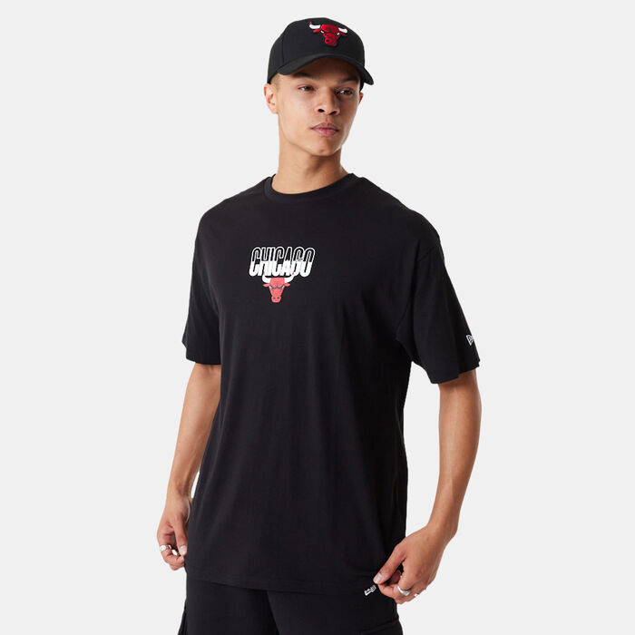 Black New Era NBA Chicago Bulls Graphic T-Shirt