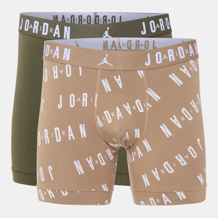 Nike Men's Dri-FIT Essentials Flight Boxer Briefs (2 Pack) Beige image number 0