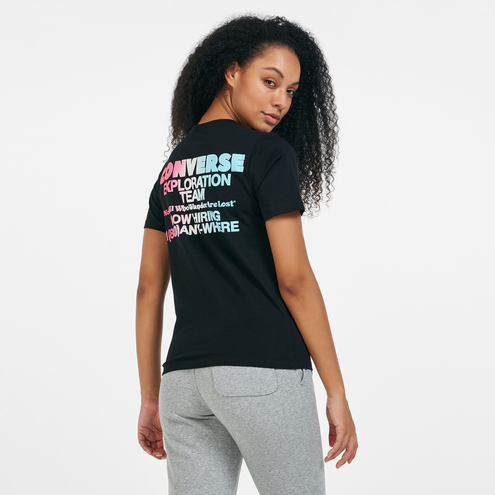 Buy Converse Women s Exploration Team T Shirt Black in Kuwait SSS