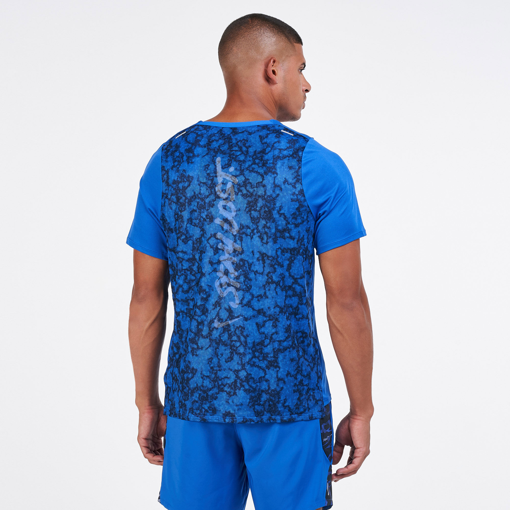 Nike men's rise 365 wild run t-shirt top