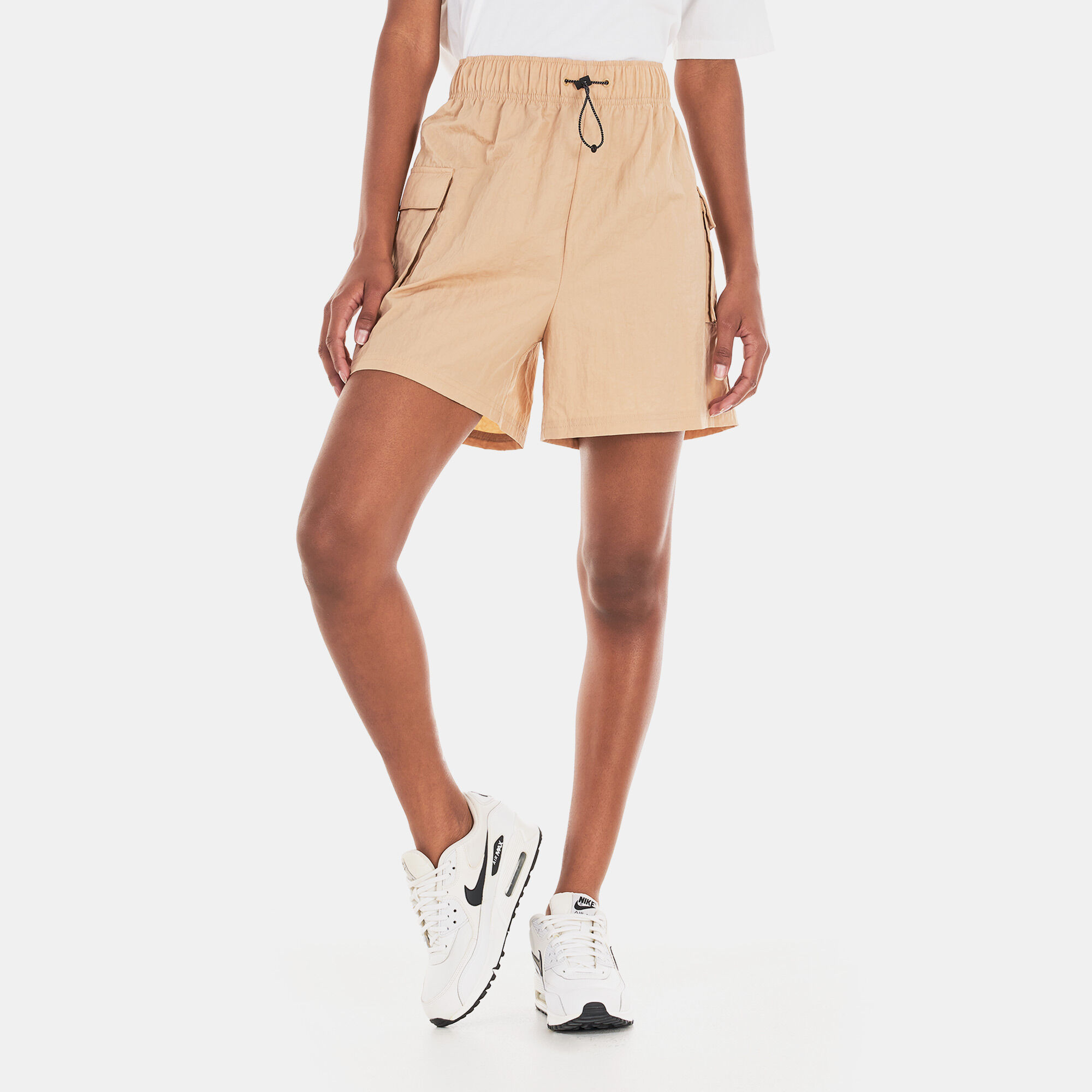 Nike khaki shorts womens on sale