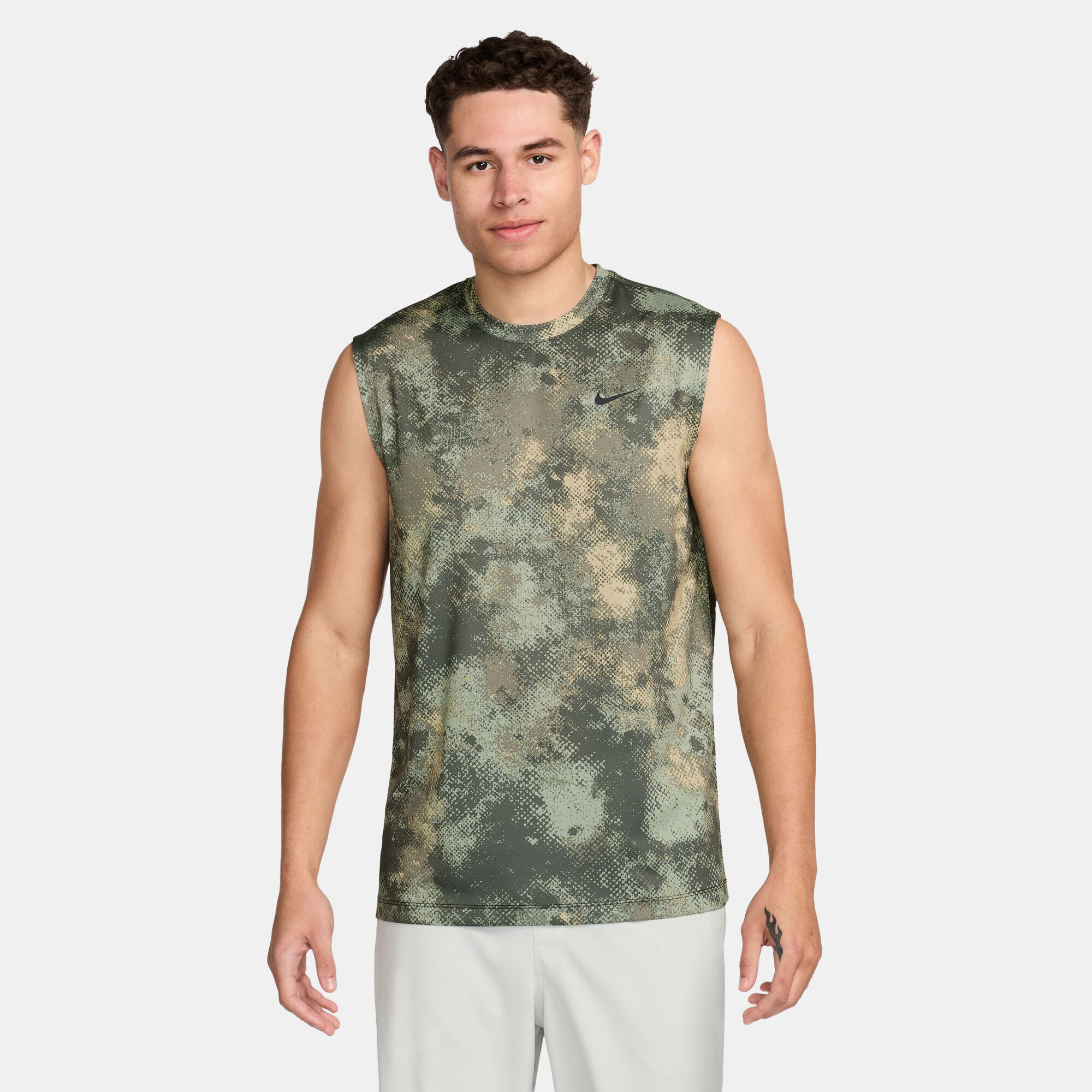 Men s Dri FIT Sleeveless Training T Shirt Green Nike in Kuwait SSS