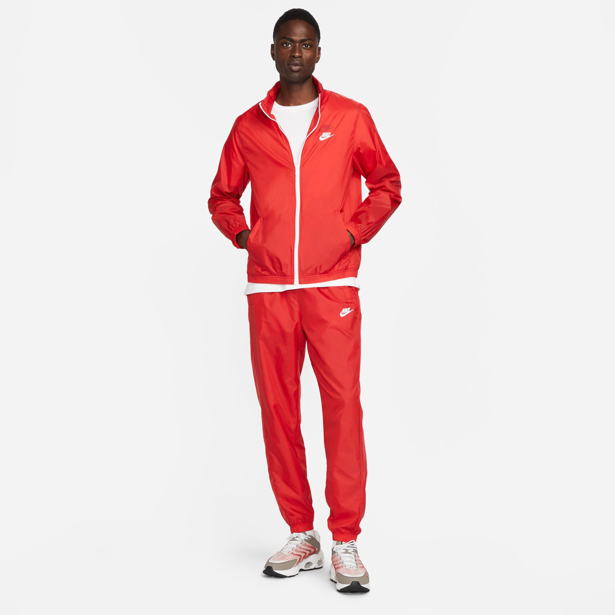 Men s Club Woven Tracksuit Red Nike in Kuwait SSS