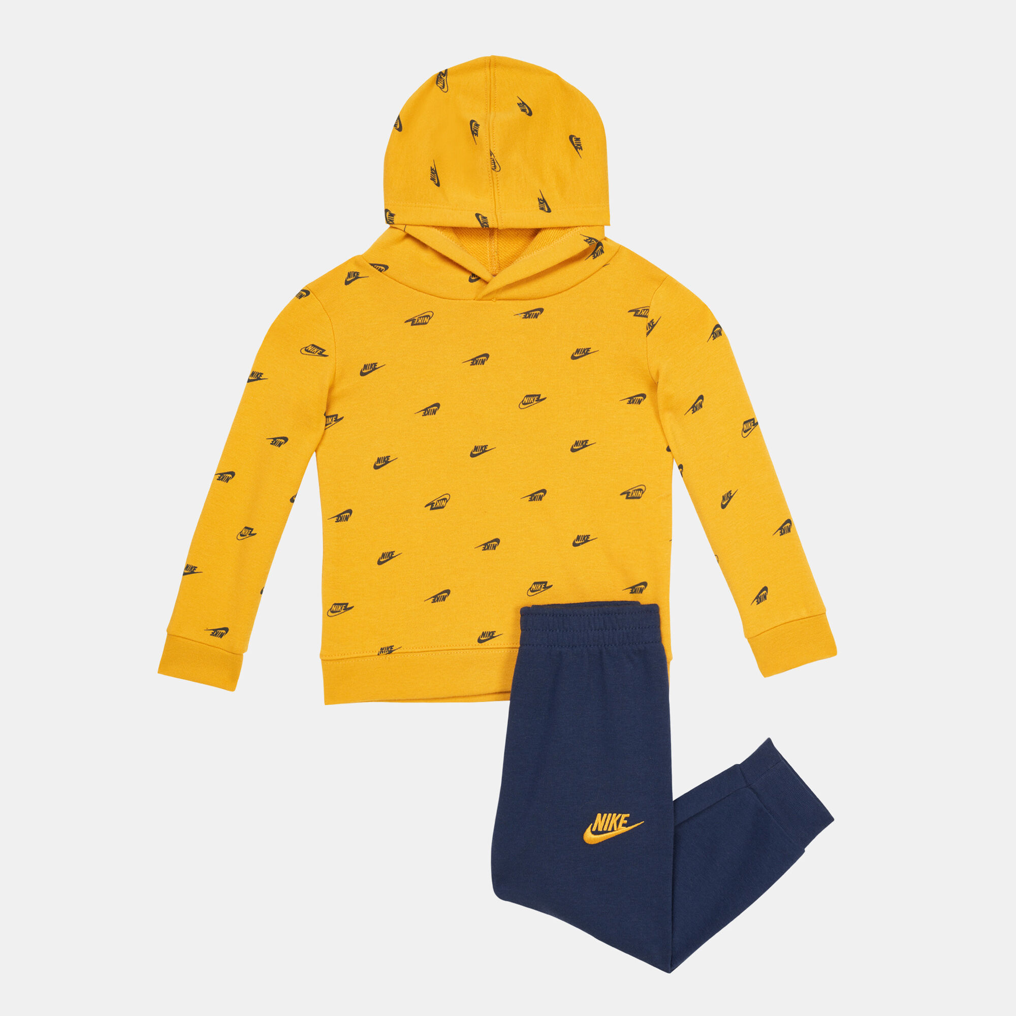 Yellow and blue nike outfit cheap