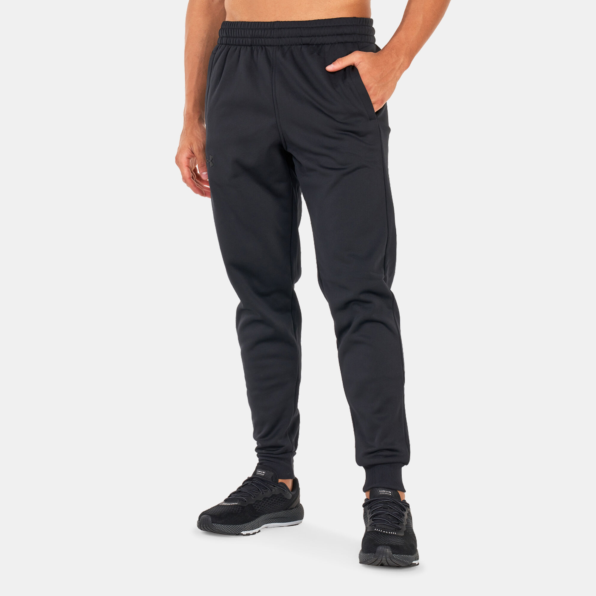 Buy Under Armour Men s Armour Fleece Joggers Black in Kuwait SSS