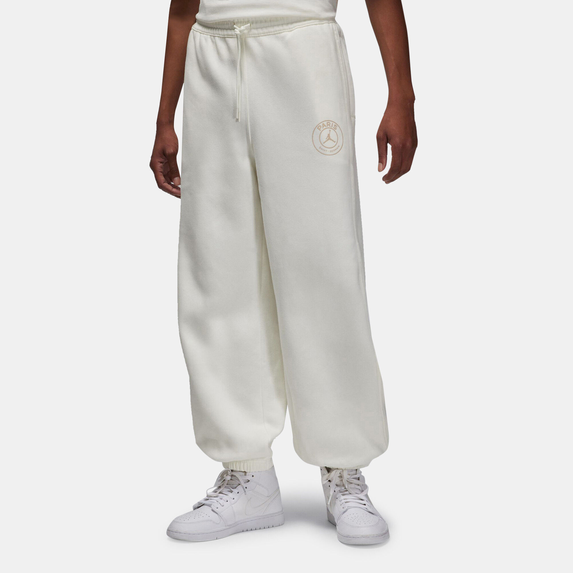 Men s Paris Saint Germain Logo Sweatpants Ivory Jordan in Kuwait SSS