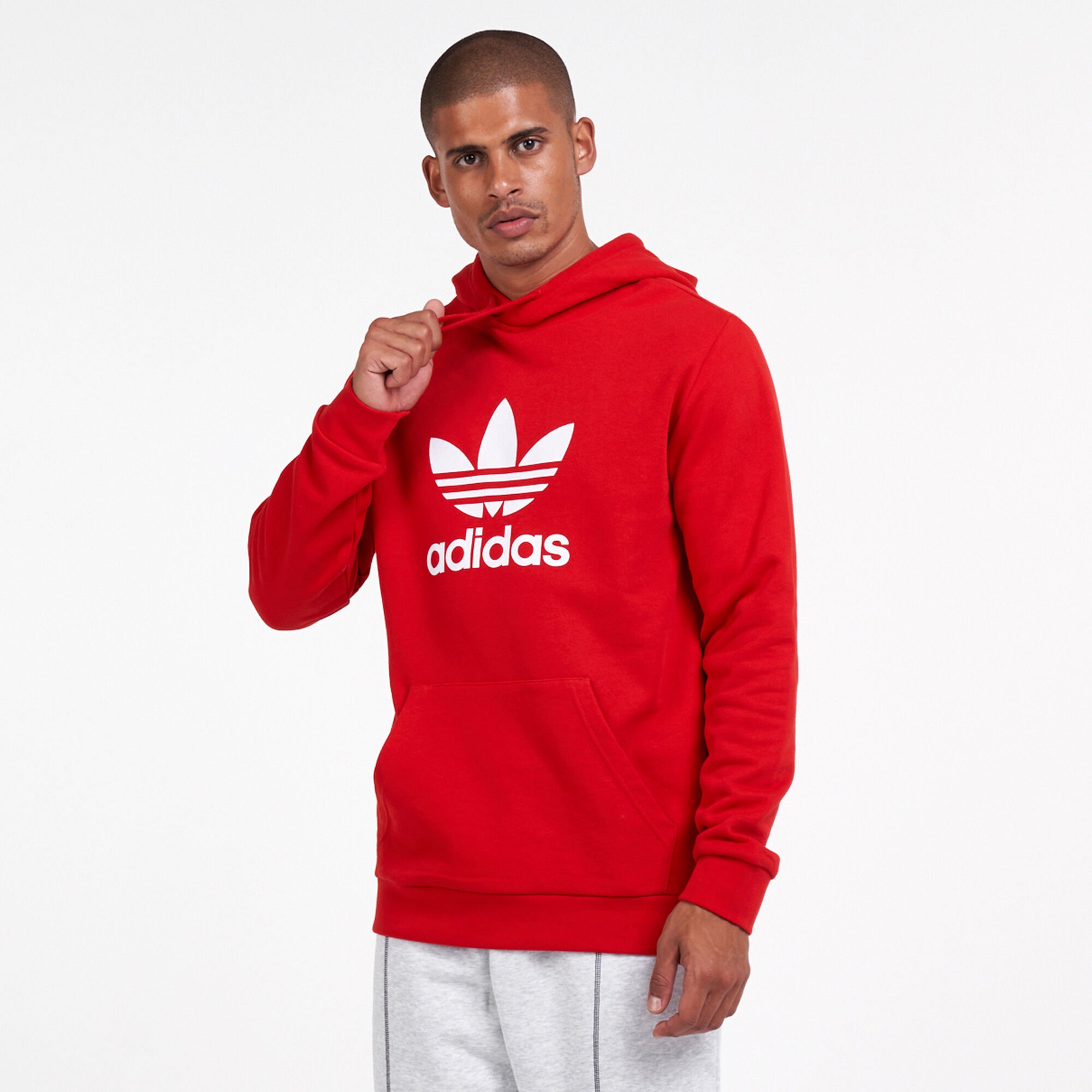 Buy adidas Originals Men s Trefoil Hoodie Red in Kuwait SSS