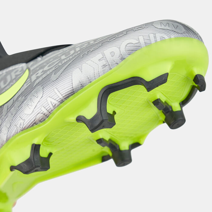 Nike Kids' Zoom Mercurial Vapor 15 Academy XXV Multi Ground Football Shoe Silver image number 4