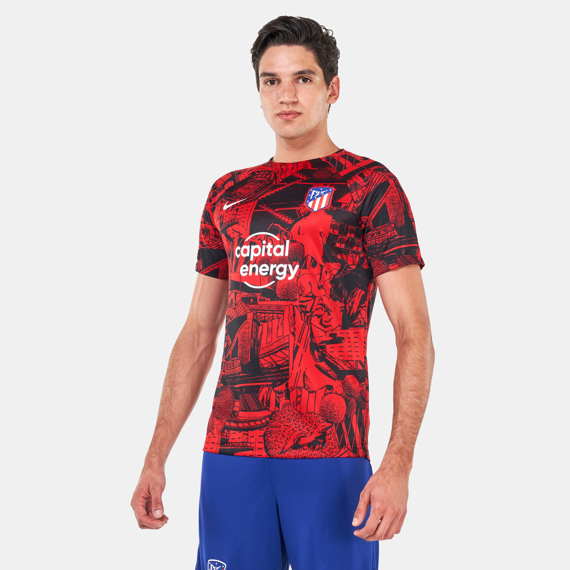 Buy Nike Men s Dri FIT Atl tico Madrid Pre Match Soccer T Shirt