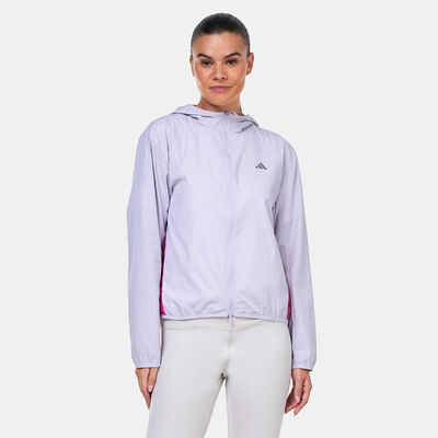 adidas Women's Run It Windbreaker Jacket Purple