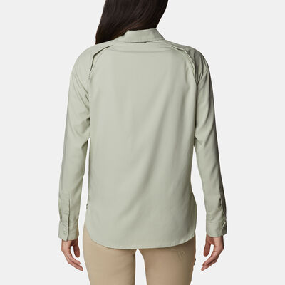 Columbia Women's Silver Ridge Utility Hiking Shirt Green
