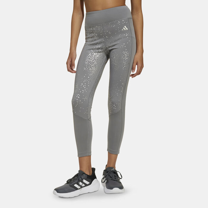 adidas Kids' Optime Glam 7/8 Leggings Grey image number 0