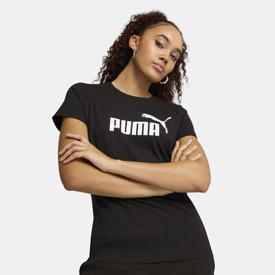 PUMA Women's Essentials No.1 Logo T-Shirt Black