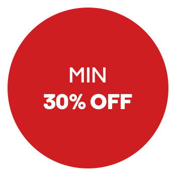 Min 30% Off